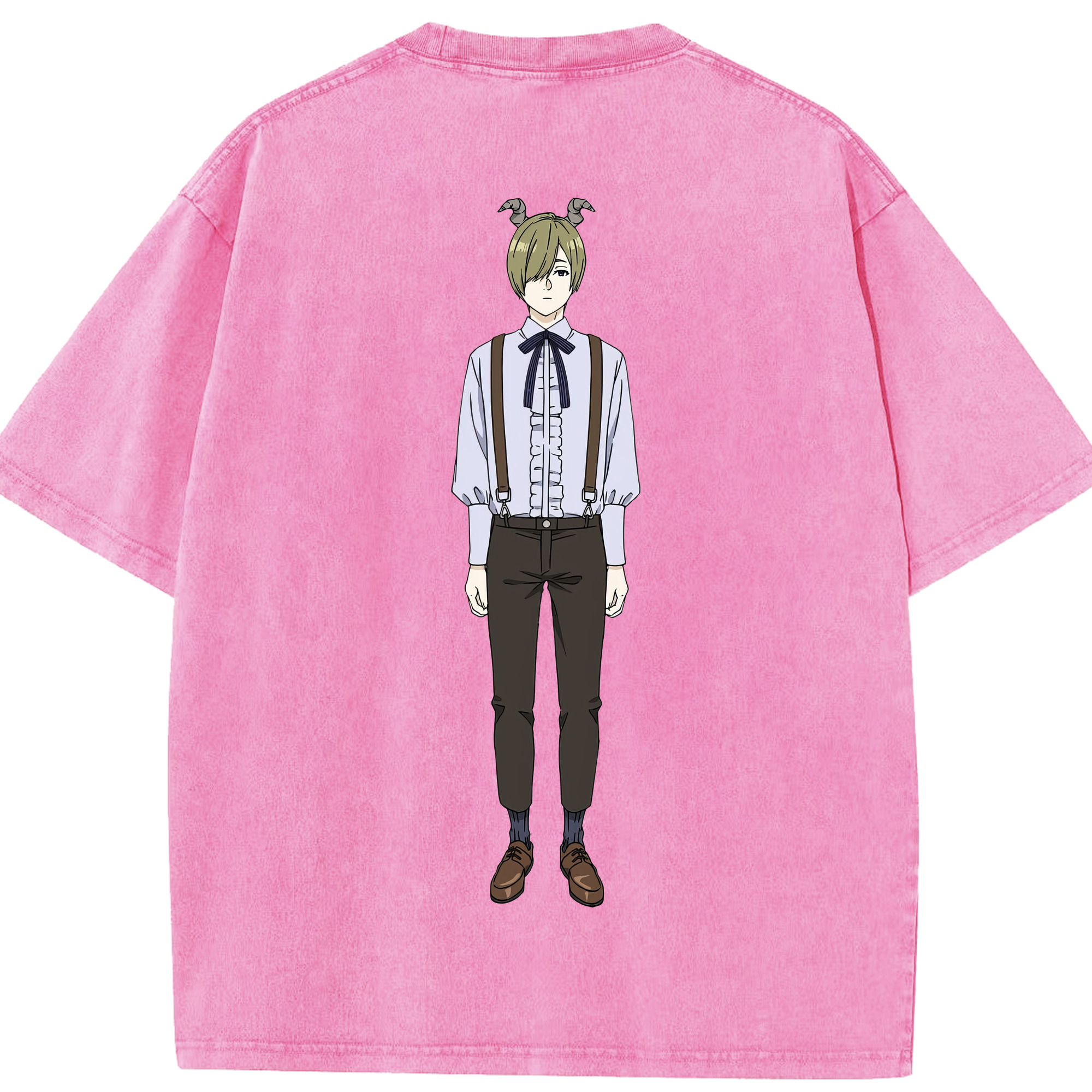 （画像用） 葬送のフリーレン Frieren 綿100% ヴィンテージ風 半袖Tシャツ（背面プリント）